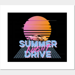 Summer Night Drive Posters and Art